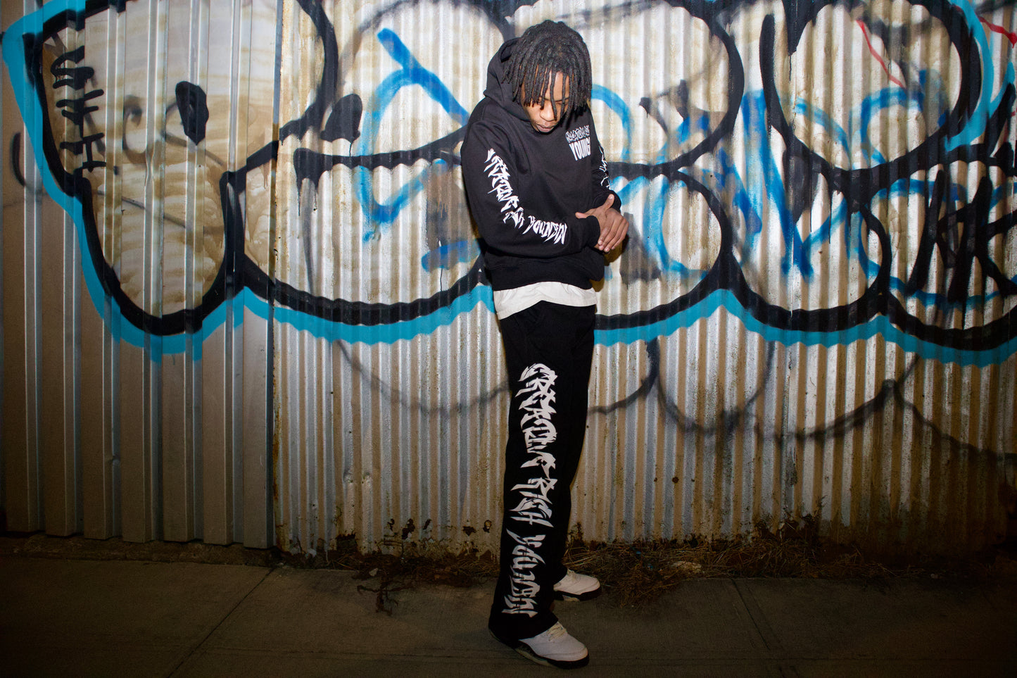 BLACK C.R.Y HOODIE