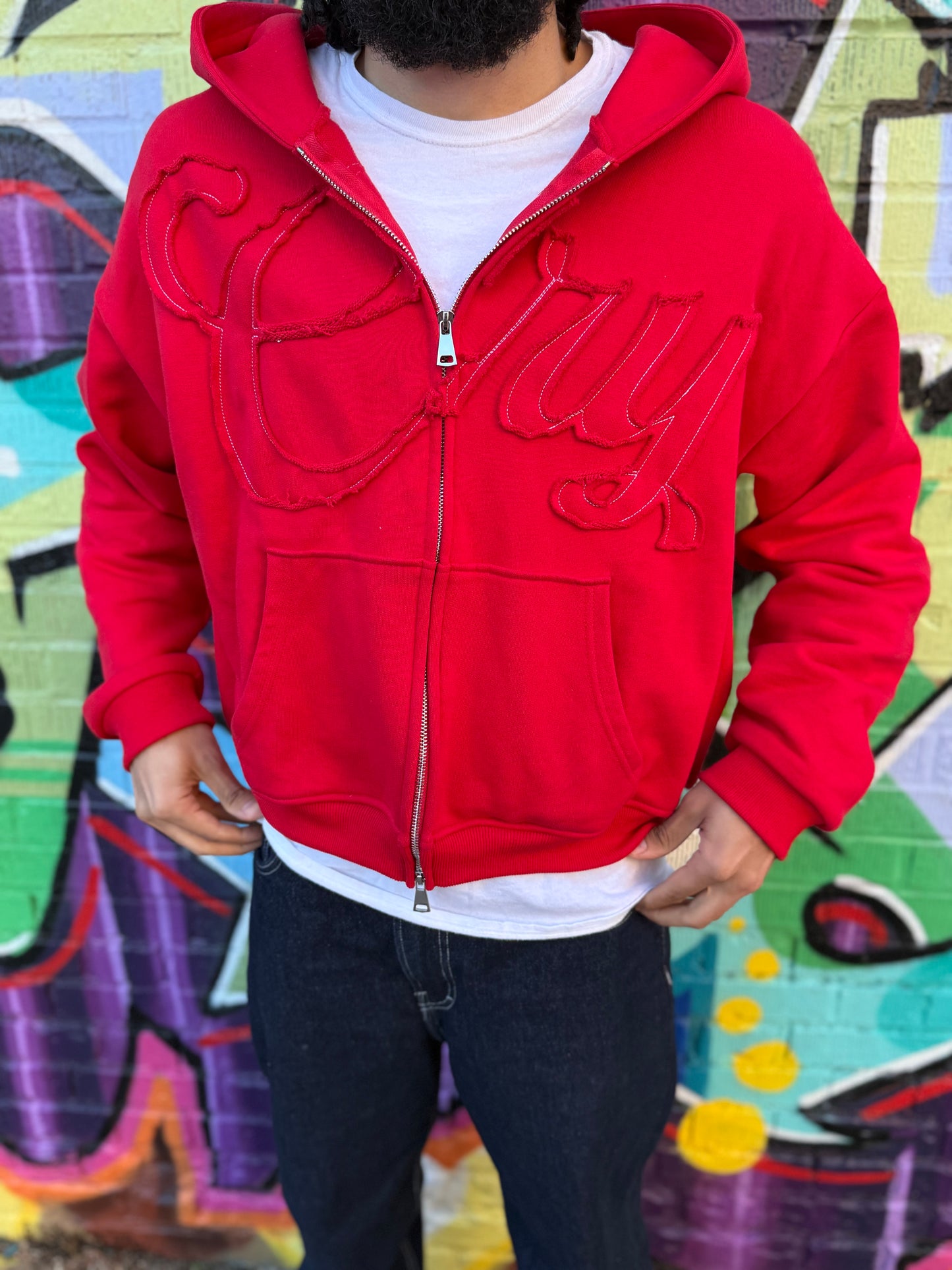 RED C.R.Y HOODIES