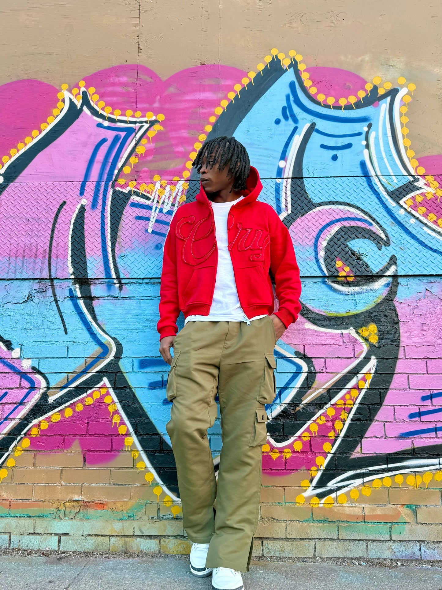 RED C.R.Y HOODIES