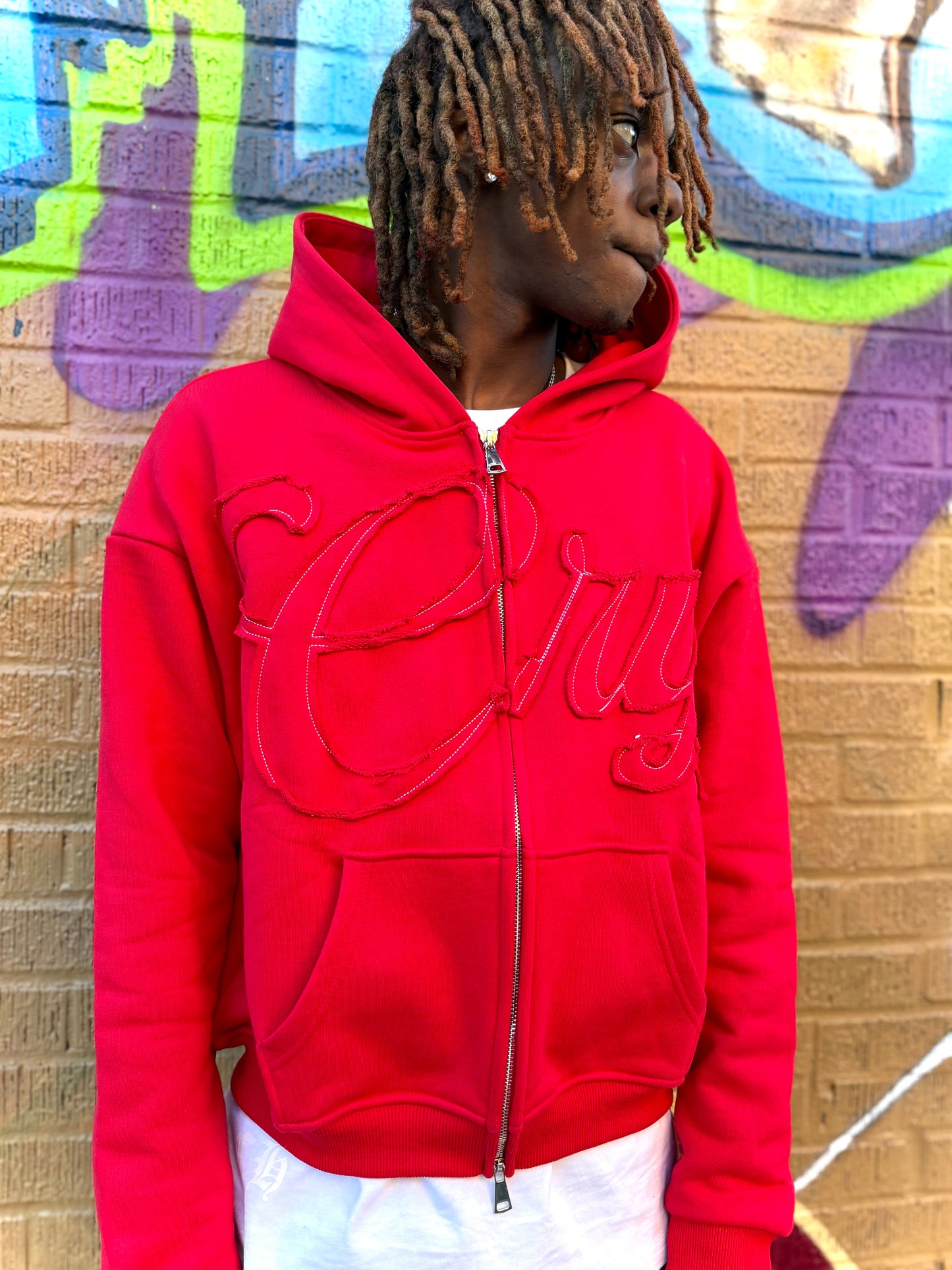 RED C.R.Y HOODIES