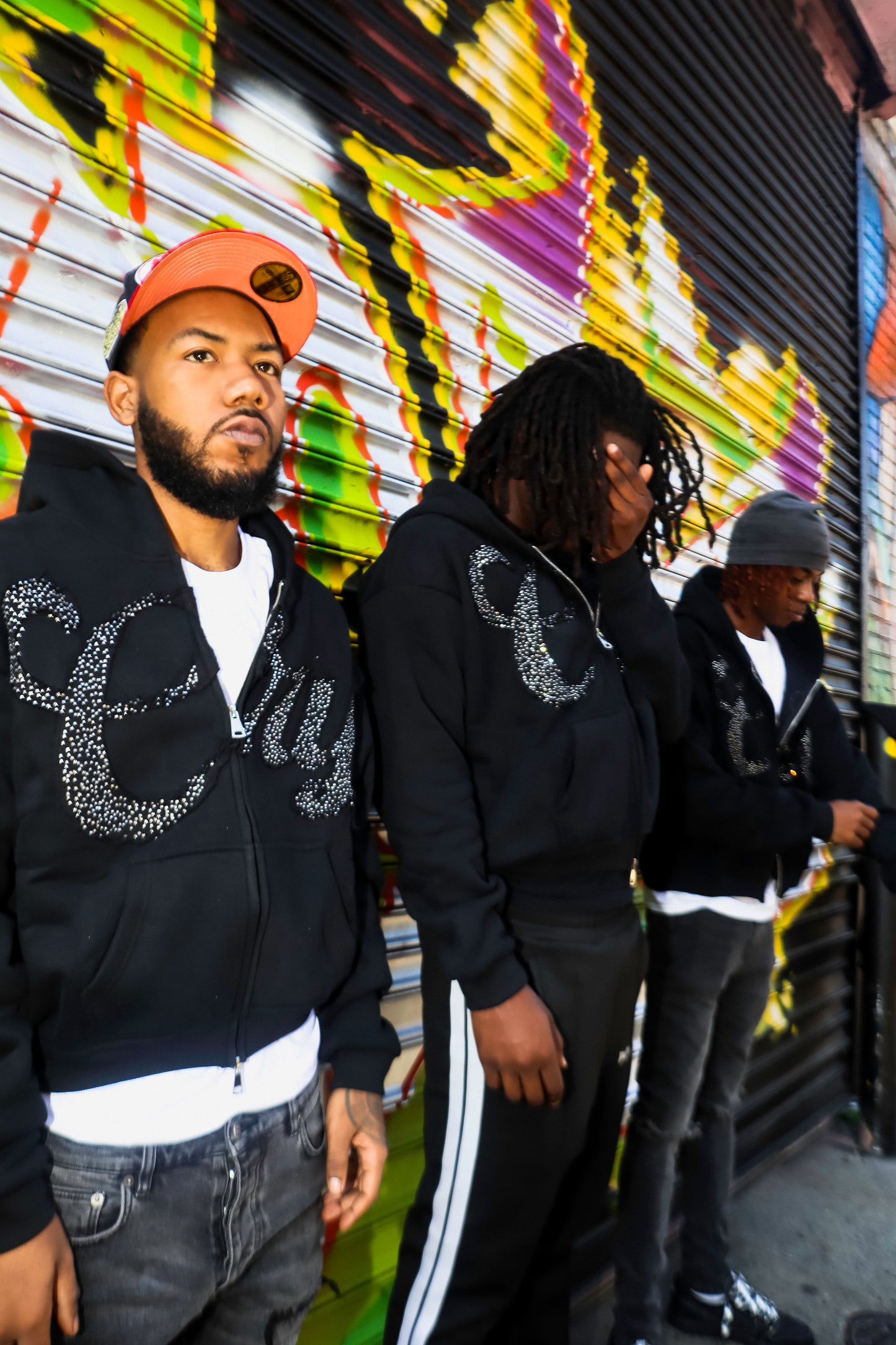 CRY RHINESTONE HOODIE