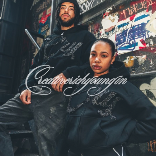 CRY RHINESTONE HOODIE