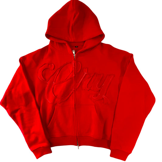RED C.R.Y HOODIES