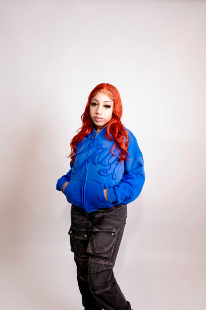 CRY BLUE WASHED HOODIE