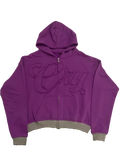 PURPLE C.R.Y HOODIES