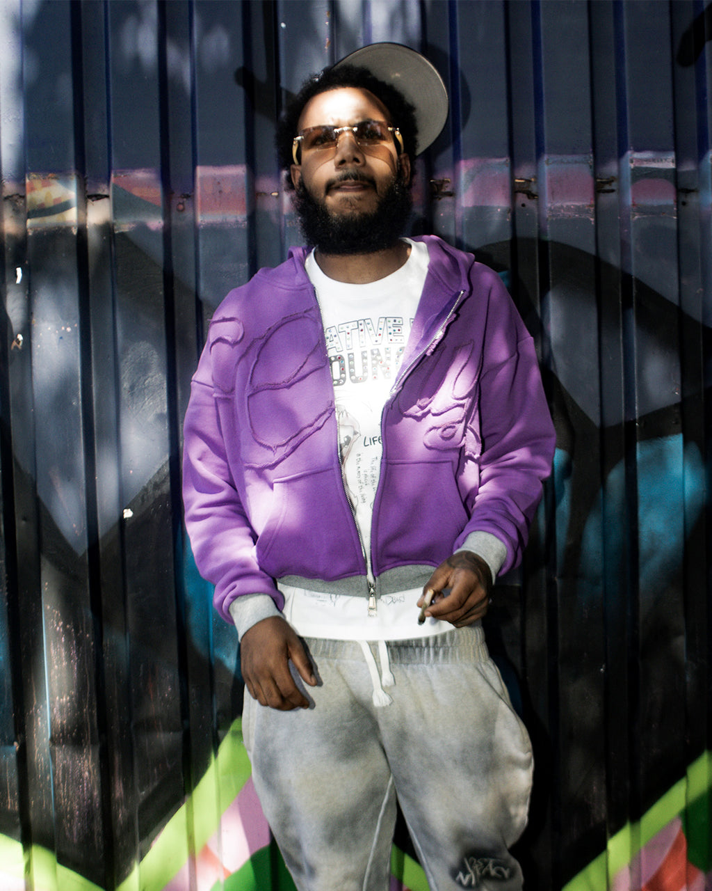 PURPLE C.R.Y HOODIES