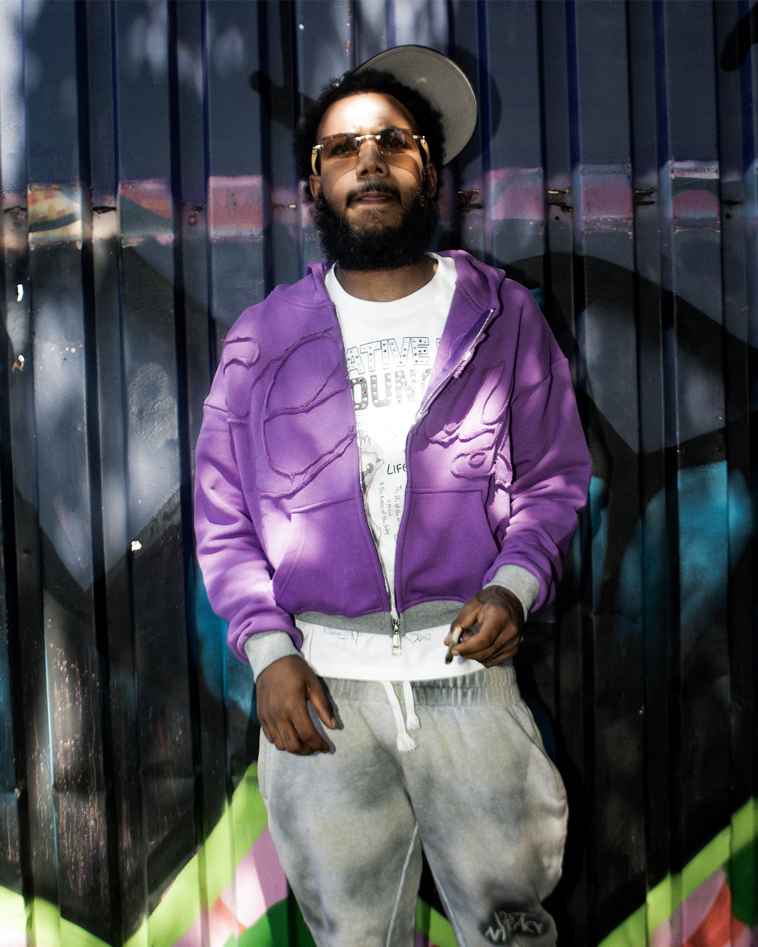 PURPLE C.R.Y HOODIES