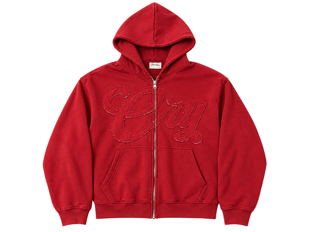 CRY Burgundy hoodie