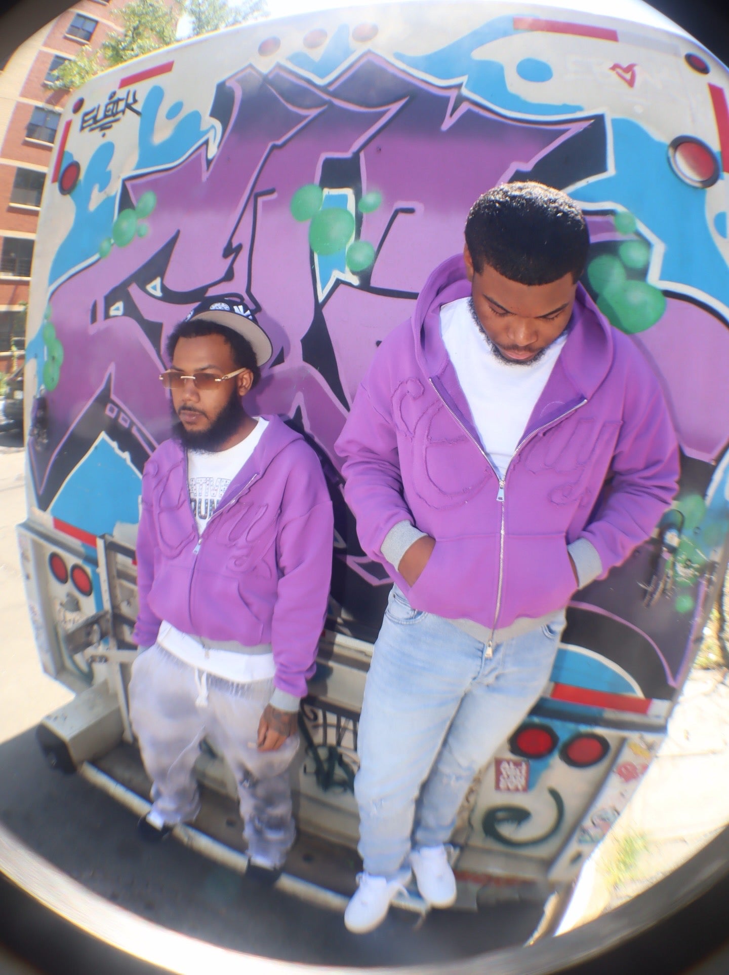 PURPLE C.R.Y HOODIES