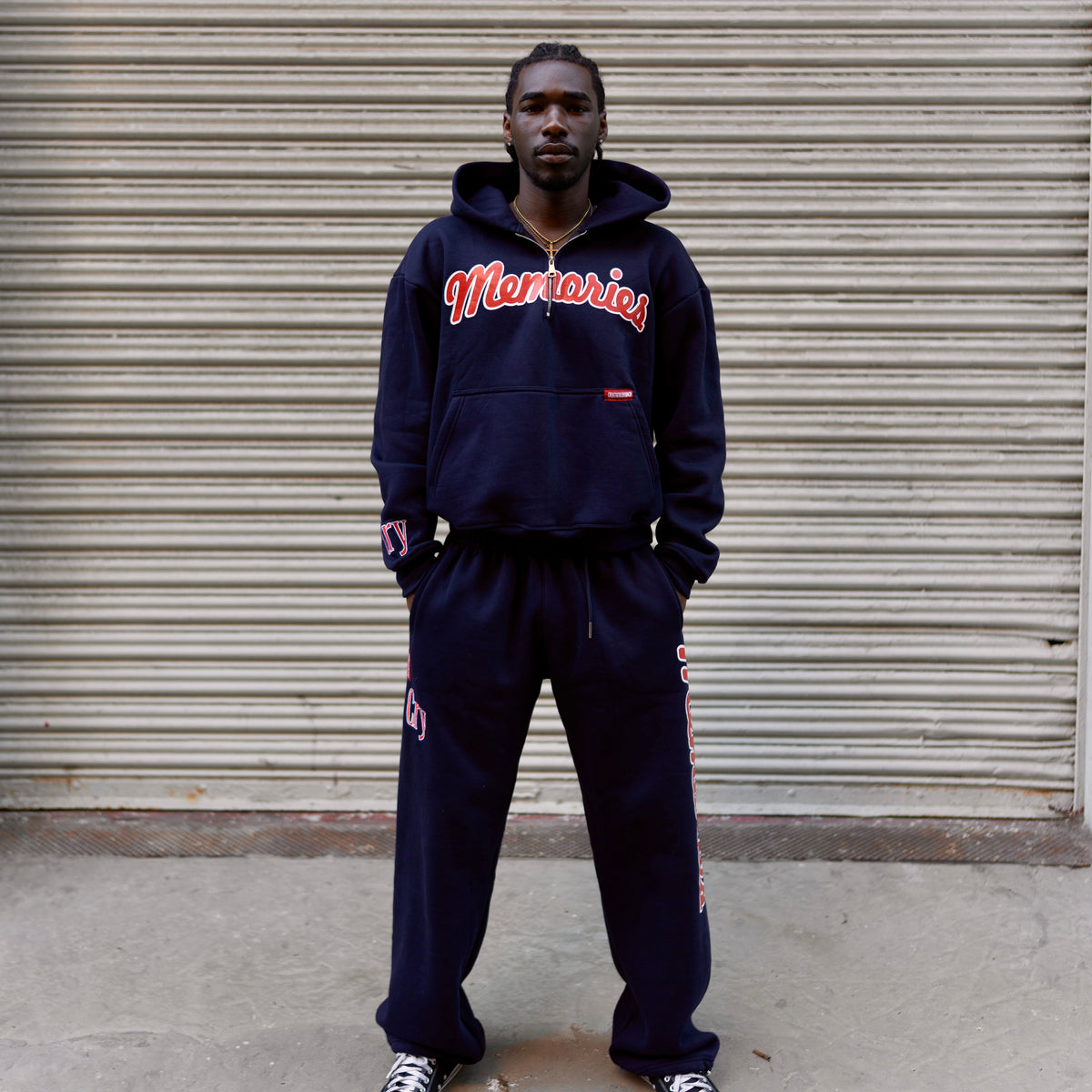Memories navy blue sweatsuit