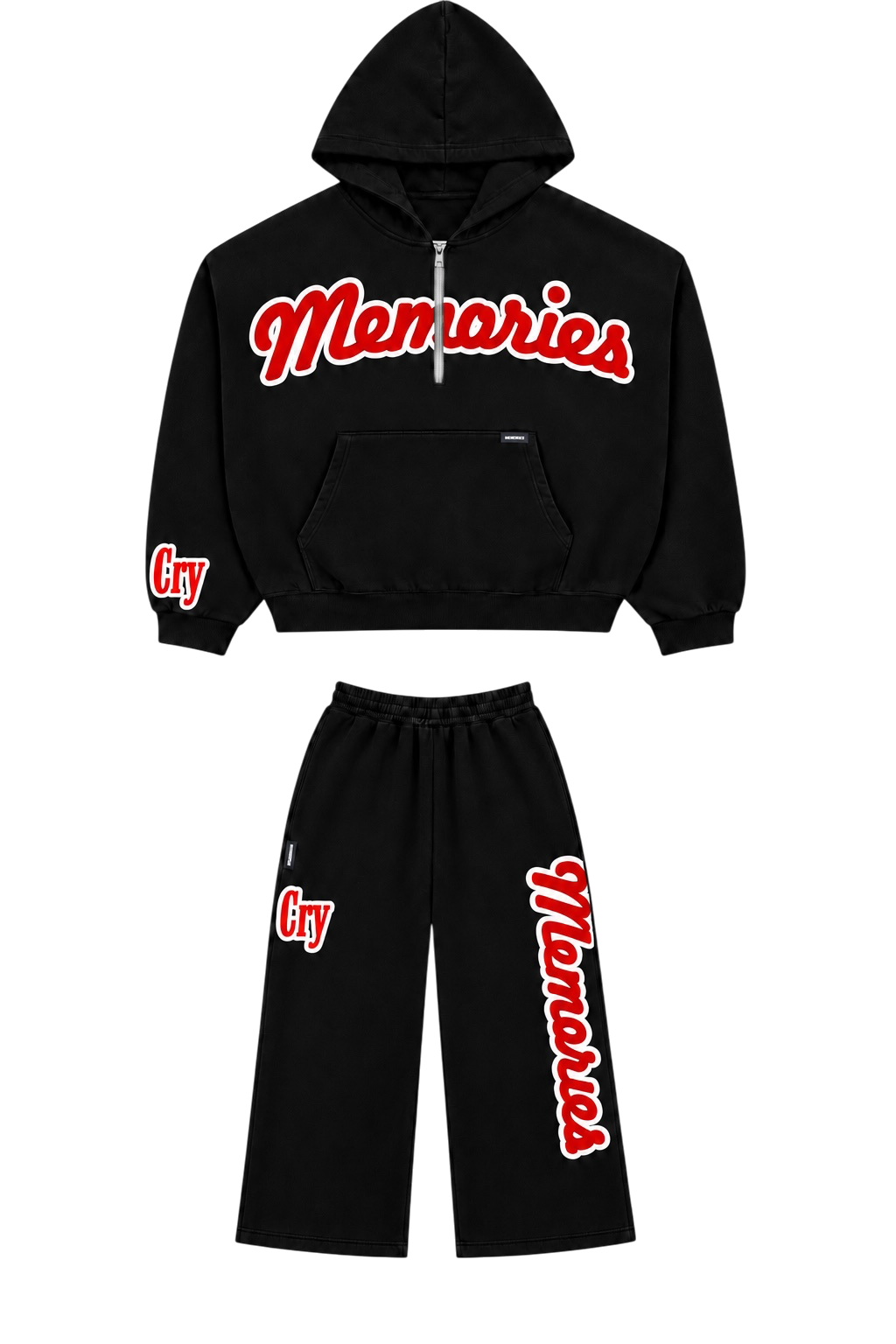Memories black and red sweatsuit