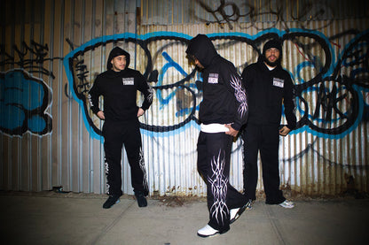 BLACK C.R.Y HOODIE GLOW IN THE DARK